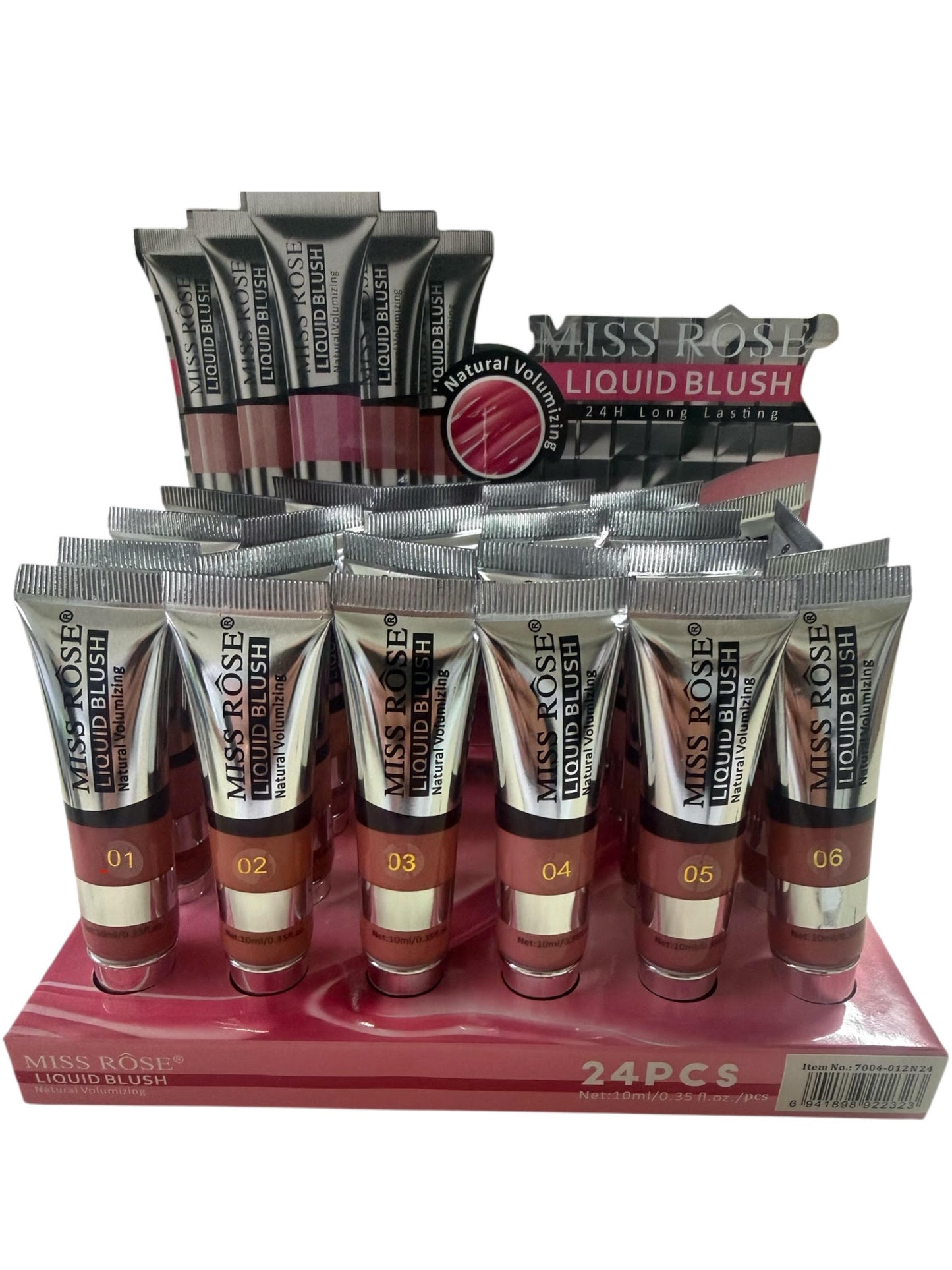 Box 24 Blush liquido volumizzante naturale 6 tonalità 24 H