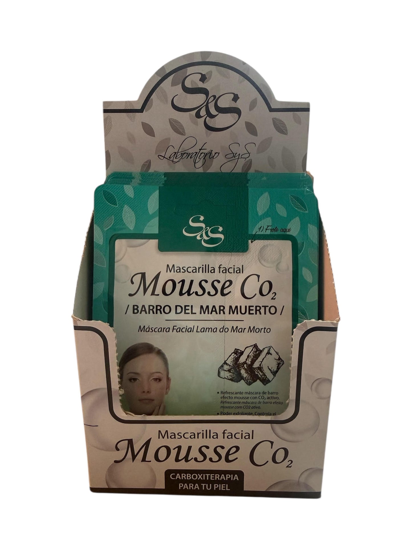 Box 18 maschere viso fango del mar morto