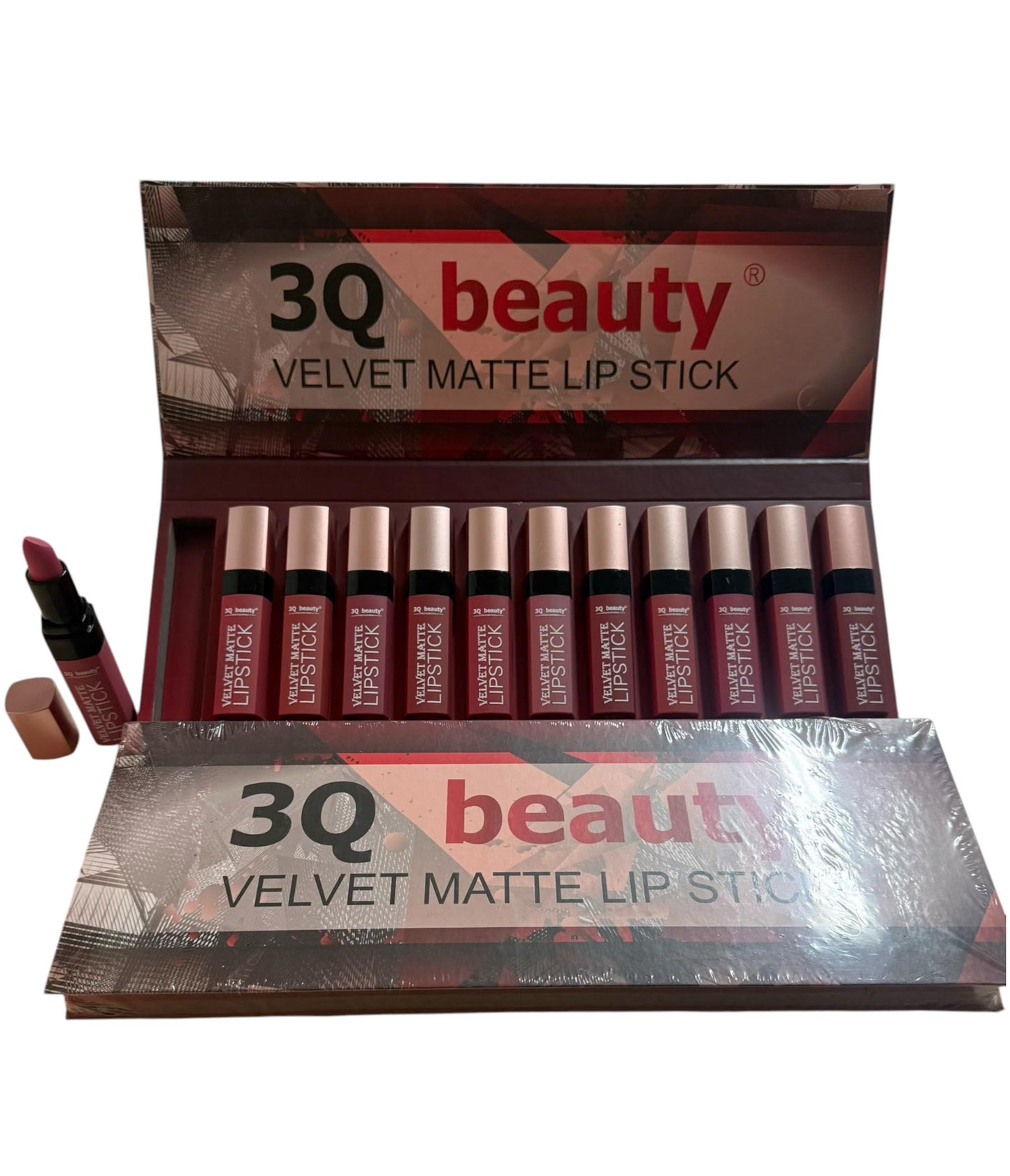 Box a libro 12 rossetti matte velvet 12 tonalità