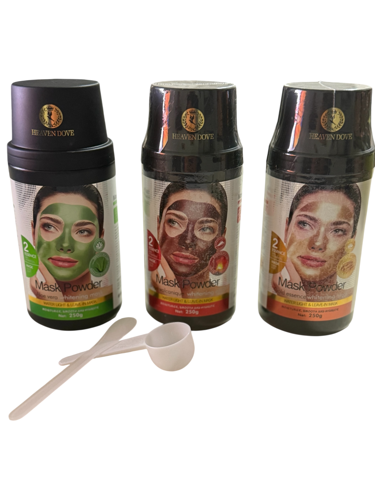 Cartone 10 maschere viso in polvere 3 referenze