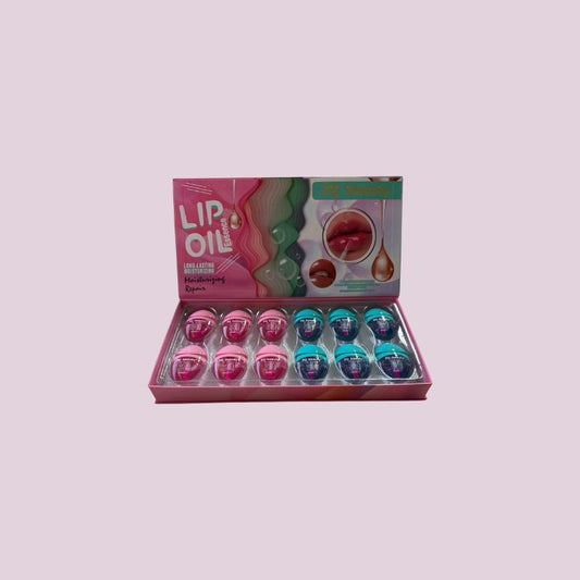 Lip Oil Brillanti Lunga Durata Box 12 Pezzi