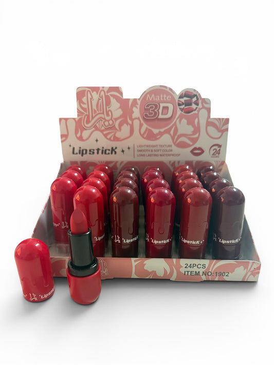 Box 24 rossetti matte 3D Yara 6 tonalità