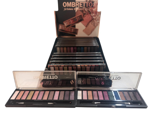 box 12 palette grandi 24 tonalità , 2 modelli di palette