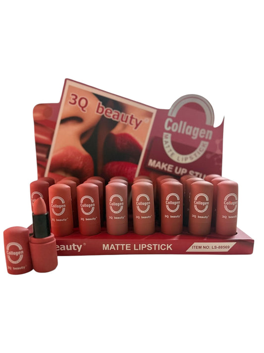 Box 24 pezzi rossetti matte al Collagene 12 tonalità