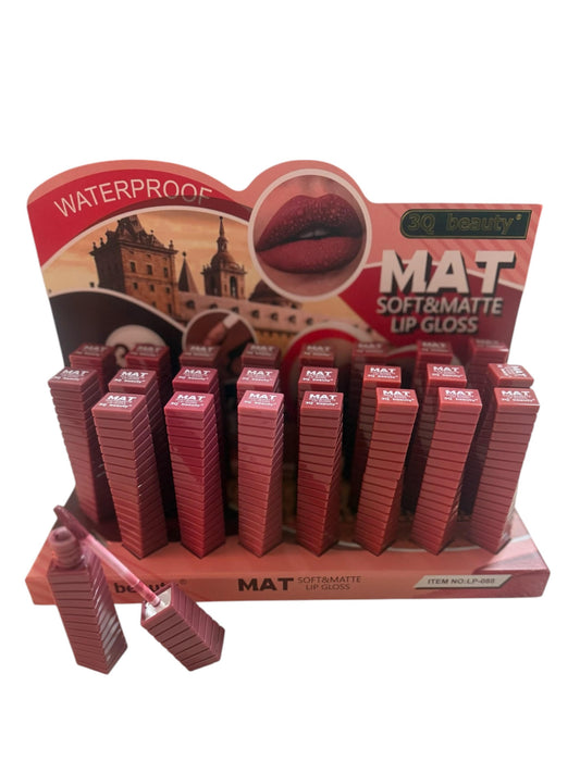 Box 24 tinte labbra 12 tonalità matte waterproof
