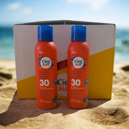 Cartone 15 pezzi protezione solare 30 spray trasparente