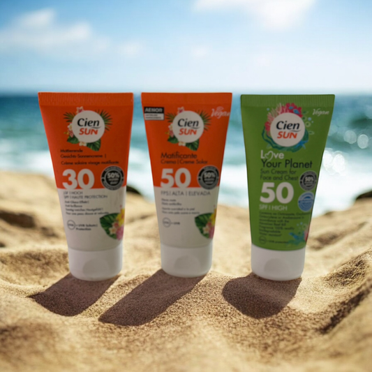 12 pezzi protezione solare 30/50 viso/corpo/multivitaminico