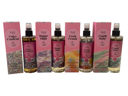 Cartone 12 Spray corpo 250ML 4 fragranze