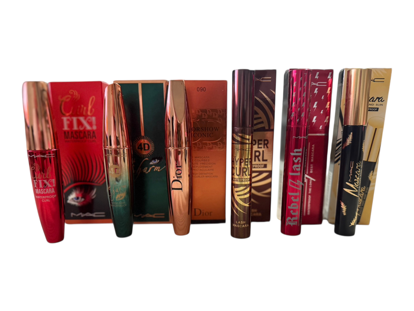 10 pezzi mascara nero Dior e Mac